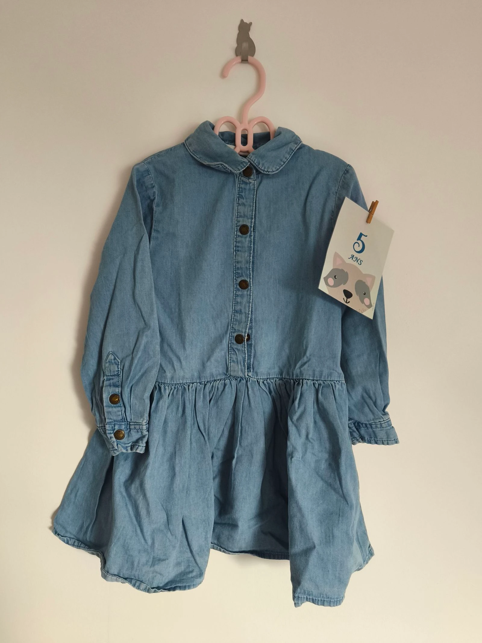Robe jean légère fille (5 ans)